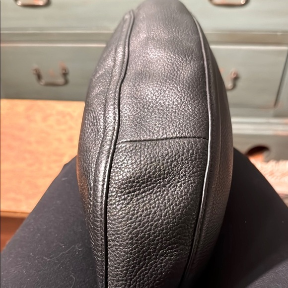 NWOT Michael Kors Black Leather Hobo Bag - Picture 7 of 8